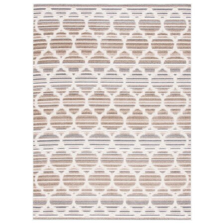 Safavieh 5 ft.-3 in. x 7 ft.-7 in. Cabana Bohemian Rectangle Area Rug Grey & Ivory CBN333F-5